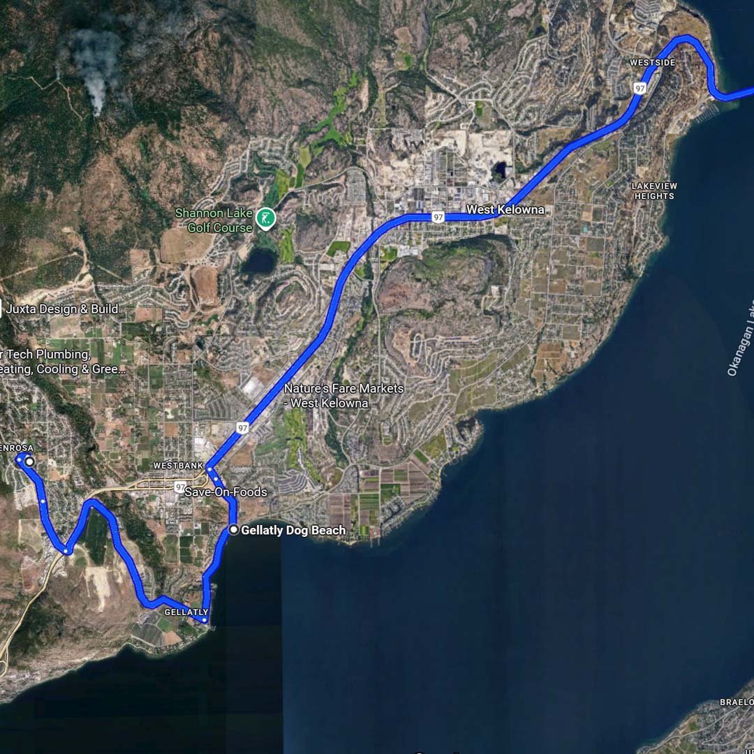 glenrosa to downtown kelowna